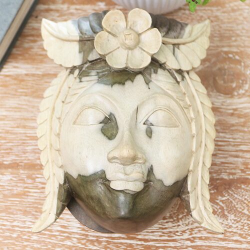 Artisan Crafted Hibiscus Wood Decorative Box, 'Lady Rose' Artisan Crafted Hibiscus Wood Decorative Box, 'Lady Rose'