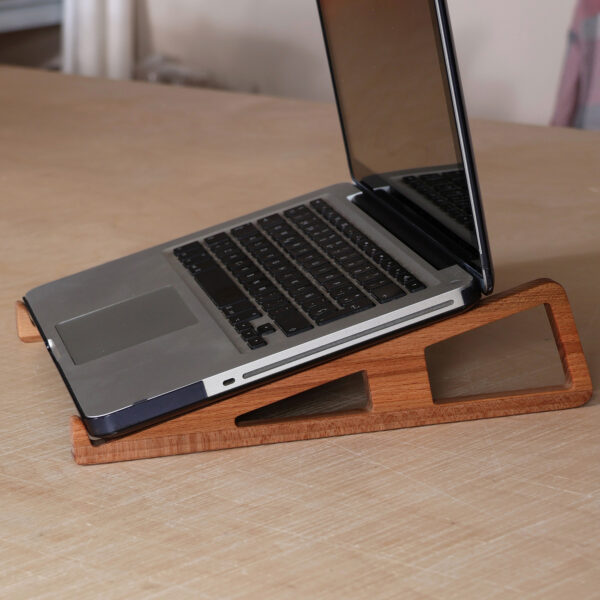Eco-Friendly Hand-Carved Repurposed Wood Laptop Stand, 'Convenient Minimalism' Eco-Friendly Hand-Carved Repurposed Wood Laptop Stand, 'Convenient Minimalism'