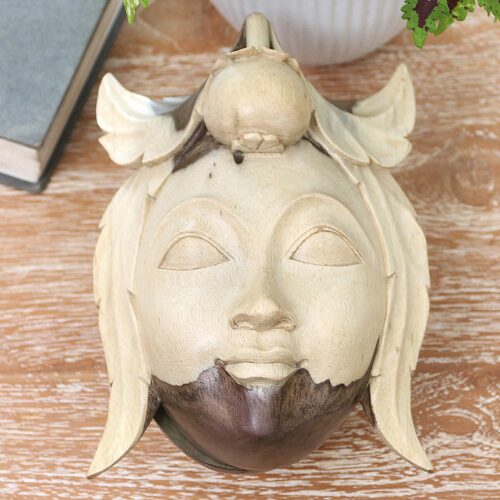 Hand Carved Hibiscus Wood Decorative Box, 'Sweet Mangosteen' Hand Carved Hibiscus Wood Decorative Box, 'Sweet Mangosteen'