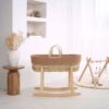 Clair De Lune Organic Moses Basket with Rocking Stand