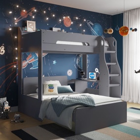 Cosmic L Shaped Triple Bunk Bed Frame