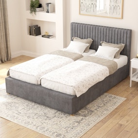 Grant Plush Velvet Adjustable Bed