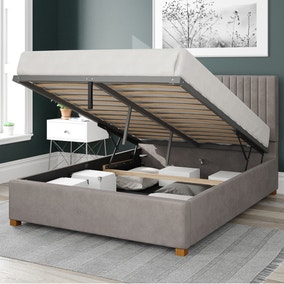 Grant Plush Velvet Ottoman Bed Frame Grant Plush Velvet Ottoman Bed Frame