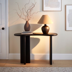 Ludo Kidney Shaped Console Table, Mango Wood