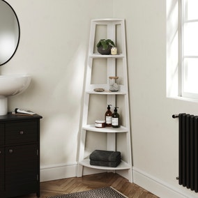 Nautical Corner Ladder Shelving Unit Nautical Corner Ladder Shelving Unit