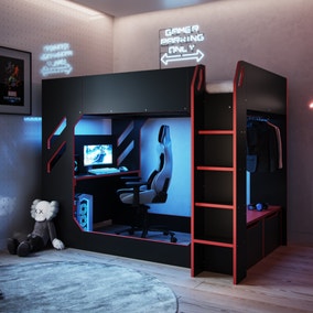Shuttle High Sleeper Gaming Bed Frame Shuttle High Sleeper Gaming Bed Frame