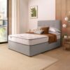 Silentnight Divan Bed With Francisco Fabric Headboard and 800 Pocket Sprung Mattress