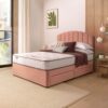 Silentnight Divan Bed With Velvet Merlin Headboard and 800 Pocket Sprung Mattress